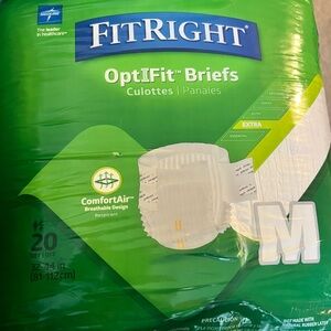 FitRight OptiFit Briefs Unisex Medium 20 count
